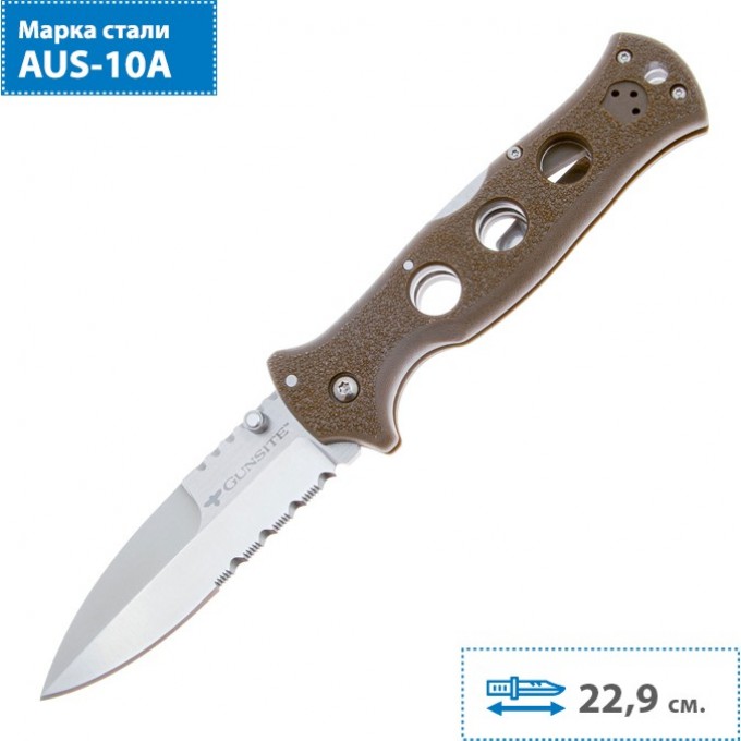 Нож COLD STEEL GUNSITE COUNTER POINT I 10ABV3 CS_10ABV3 Нож COLD STEEL GUNSITE COUNTER POINT I 10ABV3 CS_10ABV3